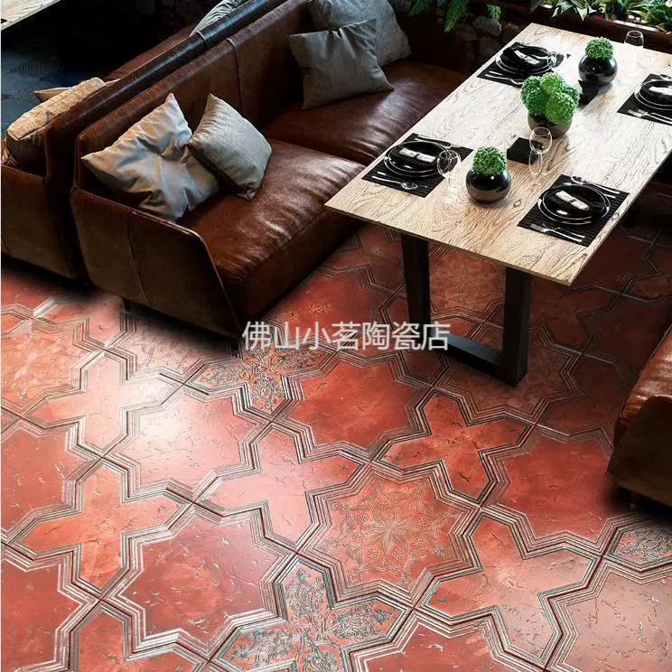 305*305 звездная вилка, классический красный стиль Южного моря, старый Шанхай, китайский двор, торговый центр, кофейня, ресторан, художественная плитка