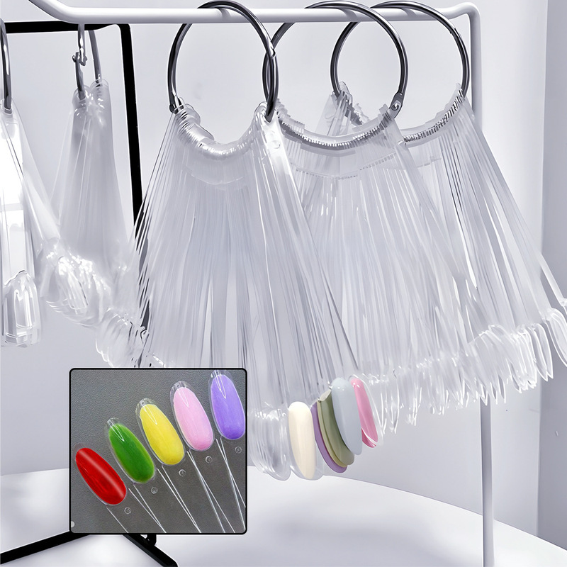 Lollipop color card nail tools transparent spoon novice practice coloring glue nail color display color plate wholesale Lollipop color card nail tools transparent spoon novice practice coloring glue nail color display color plate wholesale