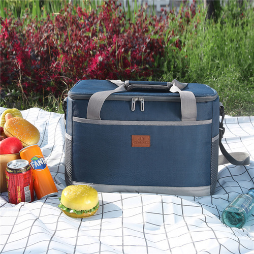 Large lunch bag, thickened waterproof ice bag, outdoor picnic bag, portable meal delivery take-out bag, Amazon insulated bag