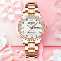 2022 New Automatic Non-Mechanical Watch with Night Light Waterproof High-End Elegant Fashion Model for Women