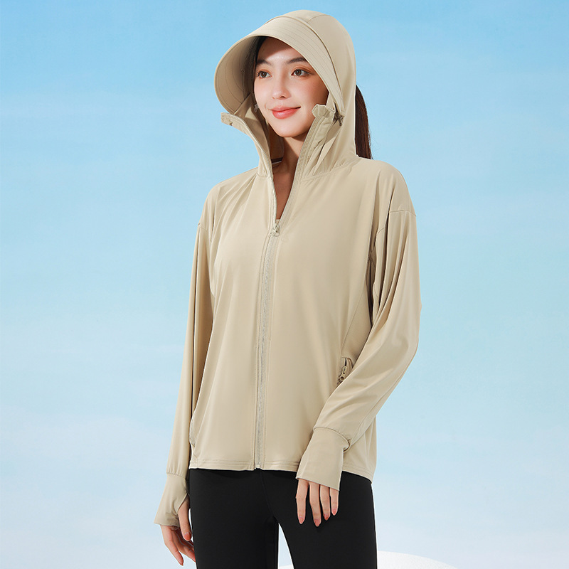Moxun ロマンチックな日焼け止め服女性 2025 新しい夏のアイスシルクカーディガン軽量通気性抗 UV 日焼け止め服女性|undefined