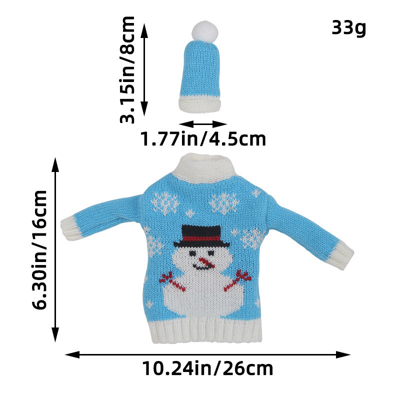 크리스마스 옷 + 모자 - 눈사람