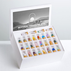 Natural crystal raw stone agate ore specimen set rock mineral crystal children's popular science teaching ornaments wholesale