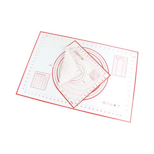 Large Silicone Dough Mat and Non-Slip Rolling Mat, Dough Board, Pastry Mat, Baking Mat, Rolling Pin Mat for Home Use