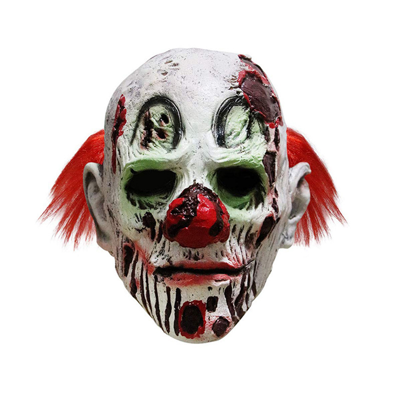 Amazon Halloween Horror Zombie Clown Mask Party Dress Up Prop Latex Skull Mask