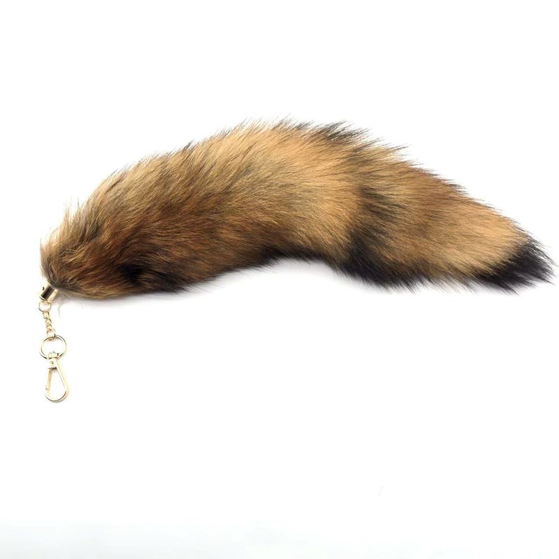 本物の毛皮のバッグの部品のキツネのしっぽの毛の掛け物の玄狐のショーの道具の映画とテレビの自動車の車はキーホルダーを掛けます。|undefined