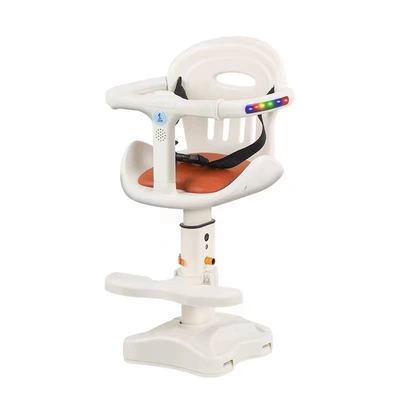 Cross-Border Electric Vehicle Child Seat Front-Mounted Safety Seat Pedal Electric Scooter Infant Baby Full Surround Seat Pedal (Electric car child seat) - ivory-985