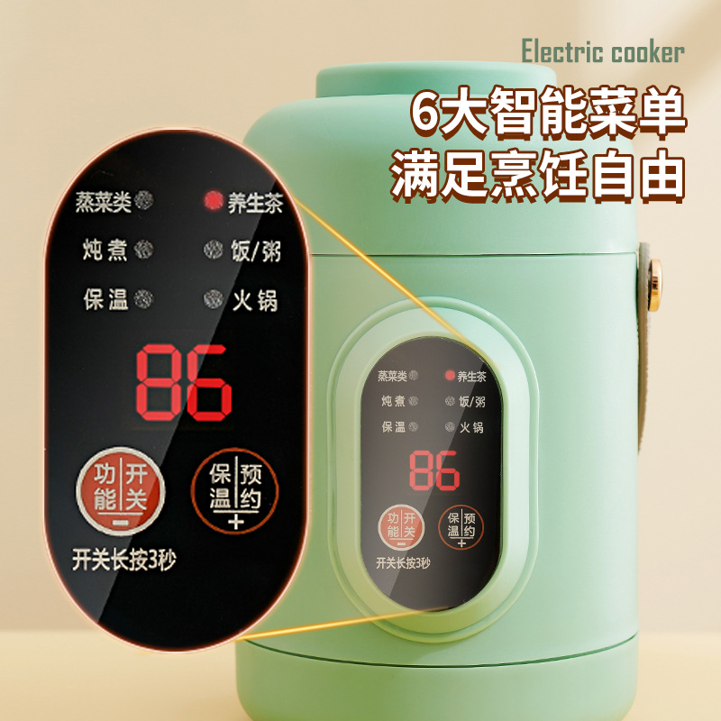 跨境智能迷你養生電燉杯小型電火鍋辦公室便攜式煲湯煮粥杯小電鍋