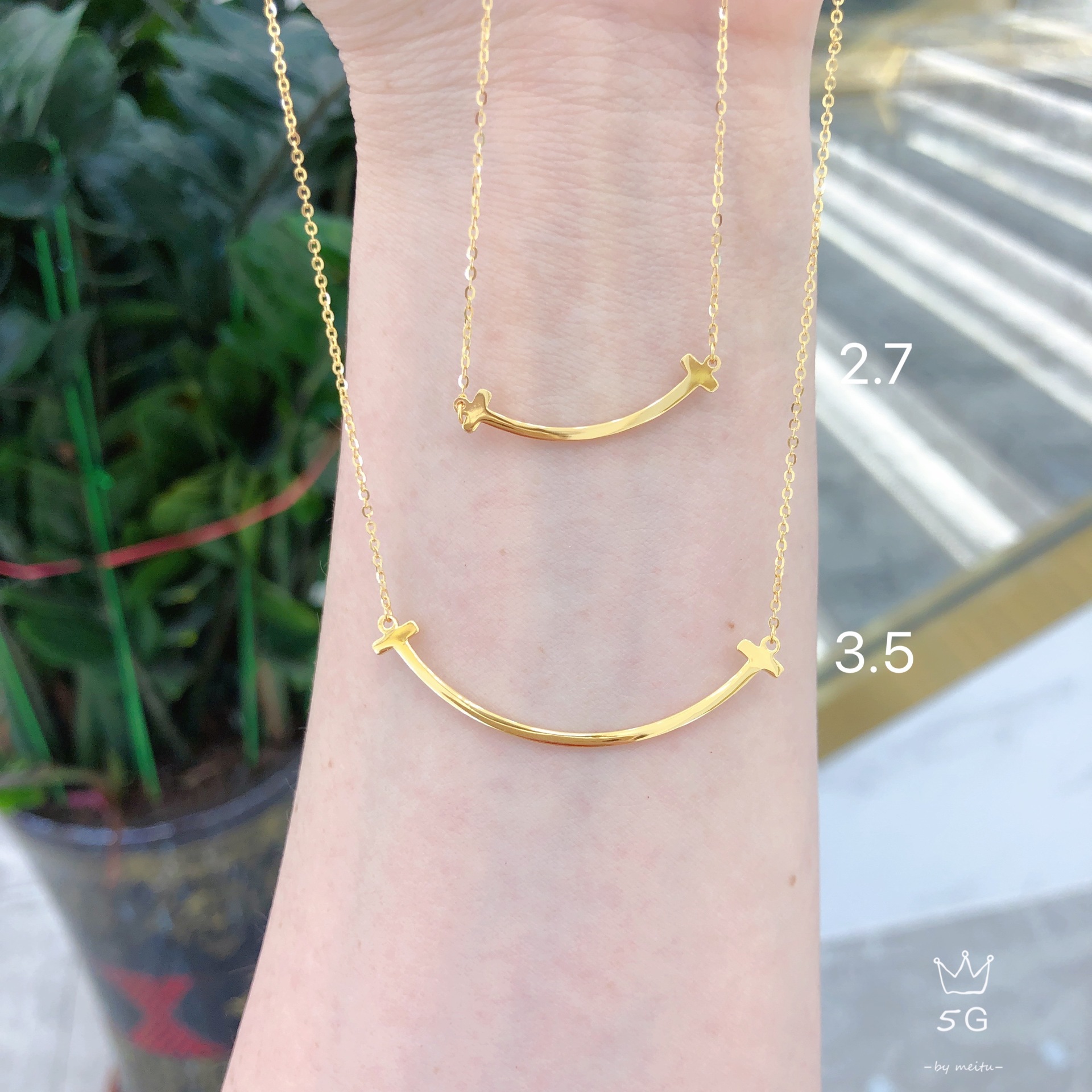 足金999微笑小蛮腰黄金套链项链生日送家人朋友厂家直销一件代发|ms