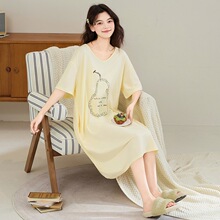 M-4XL�ļ��¿�Ī������˯��Ů����˯ȹ�г���Բ��������мҾӷ�