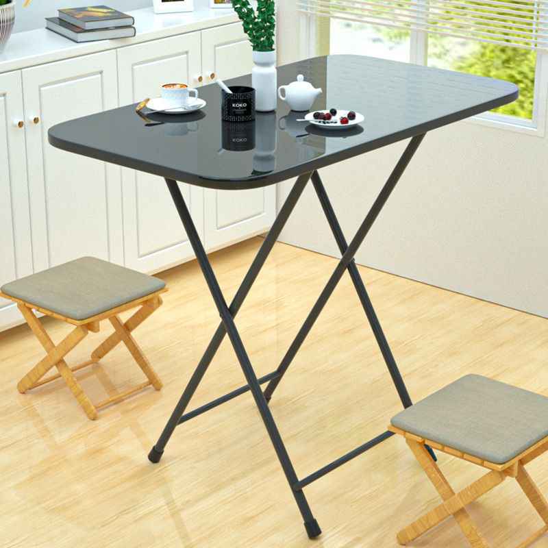 Home Dormitory Rental High-Looking Folding Table Dining Table Simple Eating Rectangular Table Writing Table Stall Square Table