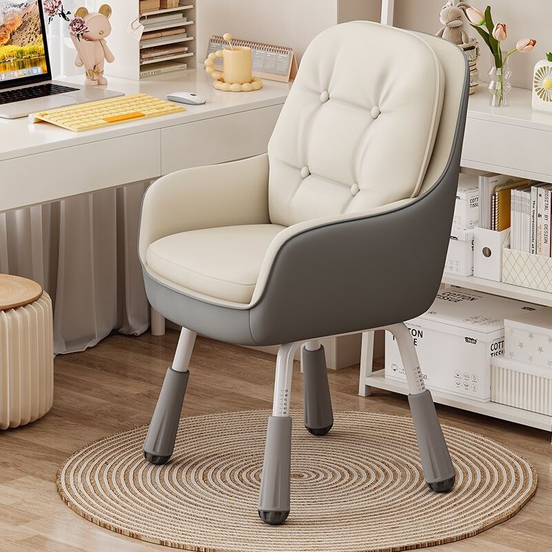 Comfortable chair for studying, suitable for long periods of sitting, with adjustable backrest, computer chair, leisure desk chair, home office chair, bedroom makeup chair Comfortable chair for studying, suitable for long periods of sitting, with adjustable backrest, computer chair, leisure desk chair, home office chair, bedroom makeup chair