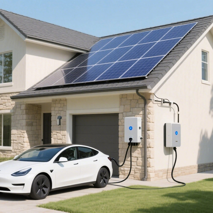 湖北别墅安装光伏电站 家用屋顶安装光储充一体化 资质齐全