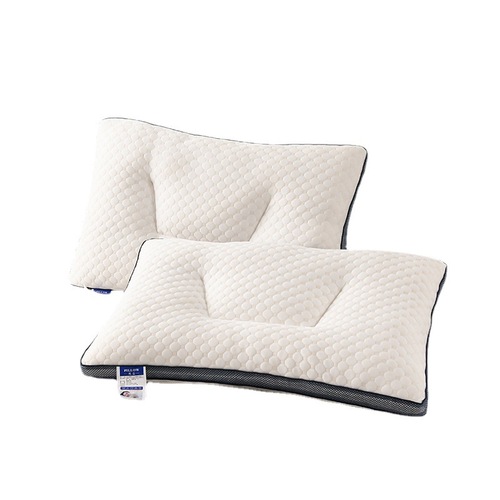 Super soft water cube shaped medium and low pillow, adult pillow core for home use, a pair of non-deforming and non-collapsing sleep aids and neck protection