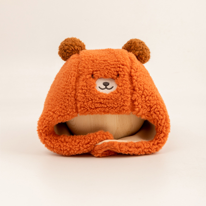 Sombreros para bebés en invierno, gorras de peluche coreanas para niños y niñas, gorras de peluche para niños, gorras de protección de oídos calientes, gorras de invierno para niños