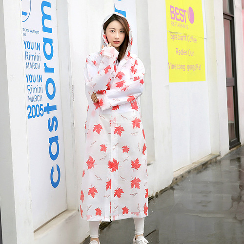 Adult Camouflage One-piece Eva Raincoat Full-body Fashion Green Unisex Hiking Thick Waterproof Windproof Outdoor Raincoat