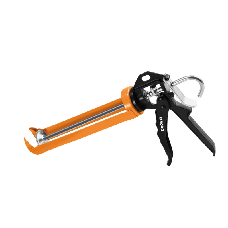 Coofix旋转压胶枪省力手动美缝工具不锈钢玻璃胶枪打胶枪厂家批发