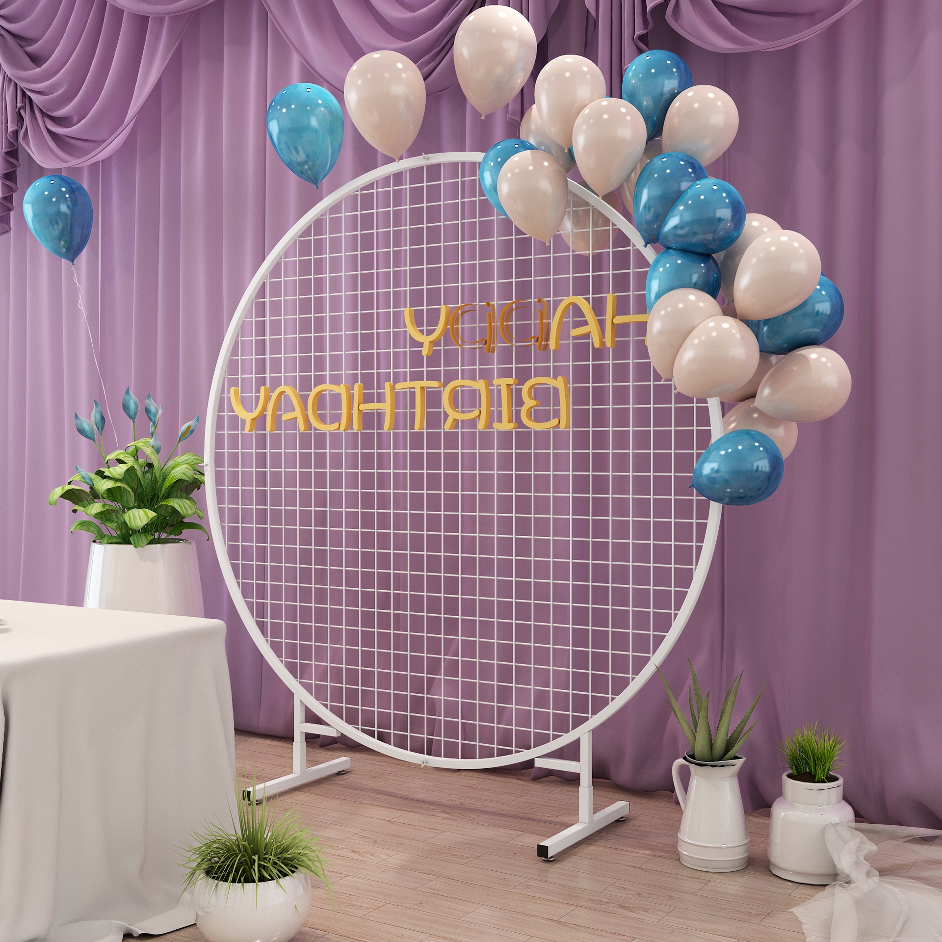 Circular vertical grid display rack wedding decorations exhibition kindergarten works supermarket shelf photo holder wholesale