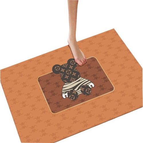 Light luxury diatom mud floor mat cartoon bathroom water-absorbent quick-drying non-slip mat bathroom toilet foot mat door mat