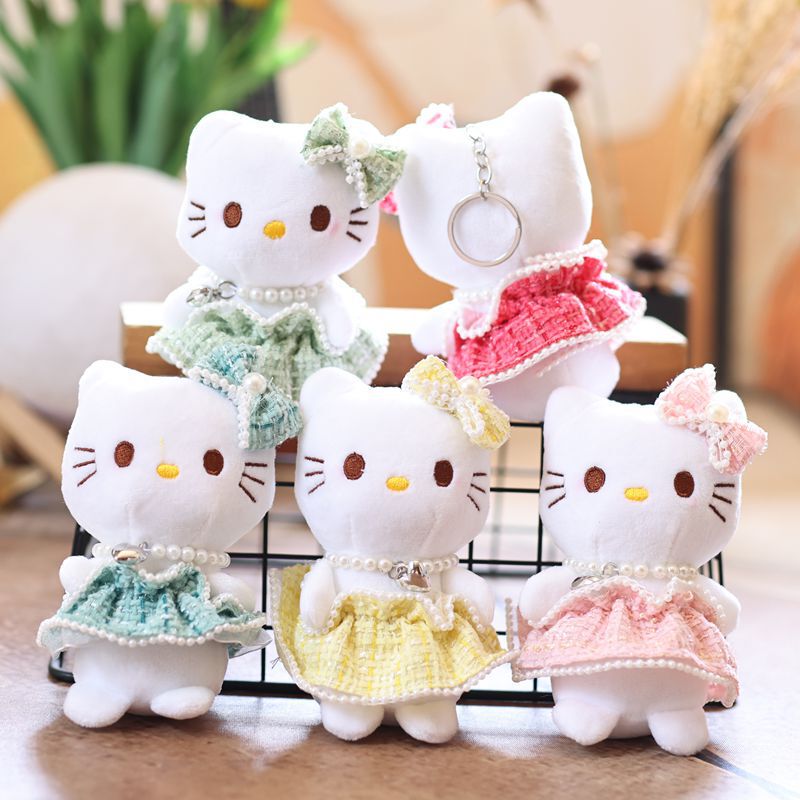 インターネット有名人かわいい kt 猫ペンダントぬいぐるみ人形子猫バッグペンダントキーホルダー布人形人形|undefined