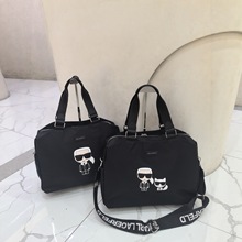 KARL老佛爷大容量跨境新款卡通印花多隔层旅行包男女通用防水尼龙