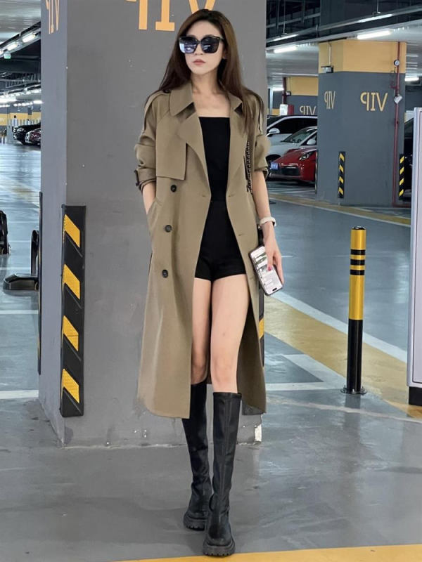春秋新款2025感风衣外套女款英伦复古中长款欧货chic大衣|undefined