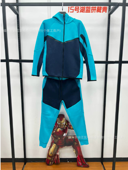 Suit. lake blue and navy blue / S