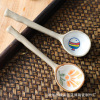 Cartoon Japanese children's ceramics, mixing stick, set, hand painting