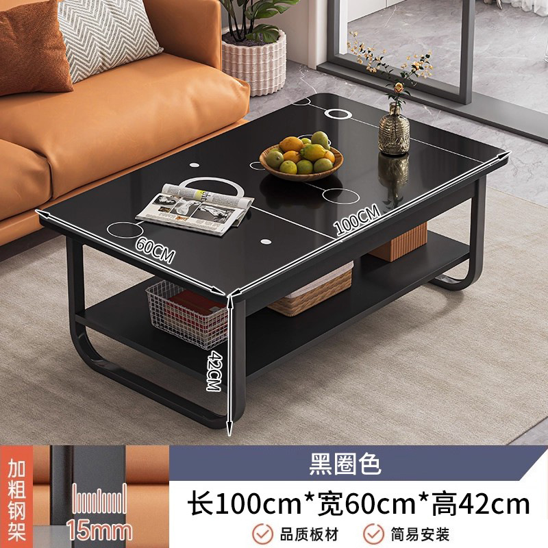 2025 nueva casa de alquiler moderna simple sofá simple mesa de té mesa de té sala de estar pequeña mesa de casa