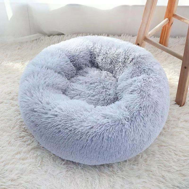 Nido para gatos, nido de concha cálido en invierno, nido para mascotas semicerrado, cama para perros semicerrada, cama para perros, cama para mascotas de felpa al por mayor