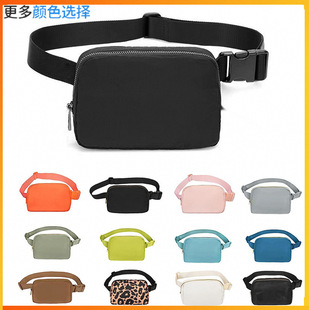 Cross-border Hot Lulu Same Style Women's Waist Bag Fashionable Multifunctional Waterproof Running Mobile Phone Bag All-match Crossbody Bag for Men and Women