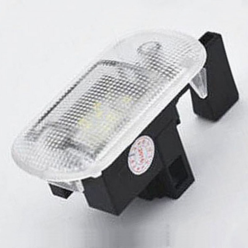 2 license plate lights, 18 LED white lights, suitable for Volkswagen Beetle 02-05, Golf 98-06, and Touran 03-13