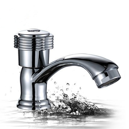 Household lotus basin faucet copper zinc alloy faucet single cold basin faucet small double ring kitchen single Cold Faucet