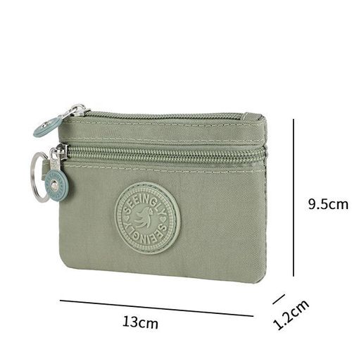 Factory Direct Sales Foreign Trade Zero Wallet Gift New Simple Mini Zipper Key Chain Nylon Zero Wallet Wholesale 
