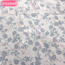 高弹网布印花面料 抽象复古印花花料可更换底料 数码厂直销印花面