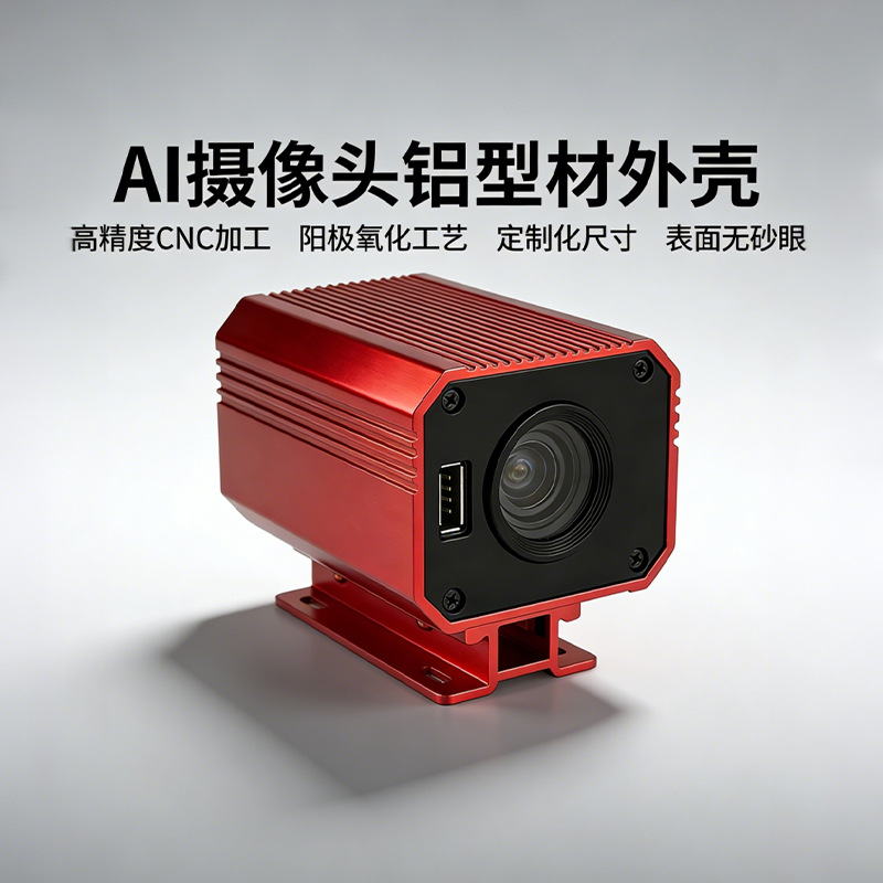 AI 摄像头铝合金外壳阳极氧化 CNC 加工网络摄像机壳安防护罩设备