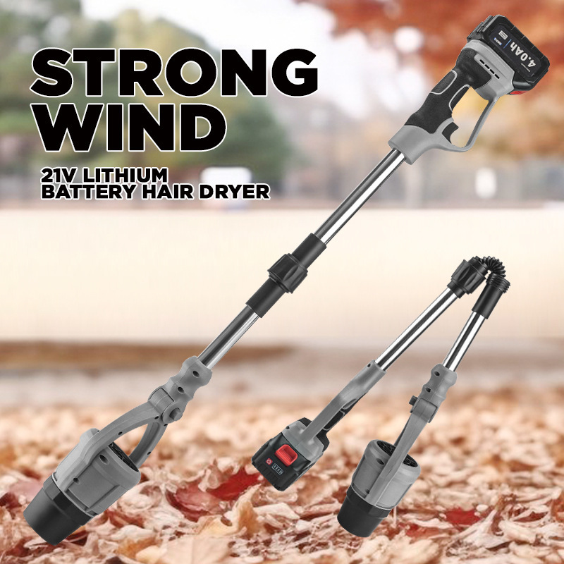 Foldable Rotating Leaf Blower, Dust and Fallen Leaf Snow Removal Tool, Lithium-Powered Snow Blower