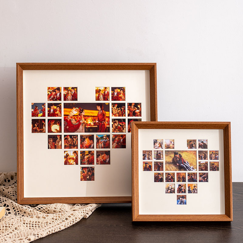 Photo Frame Table Photo DIY Chinese Valentine's Day Couple Best Friend Commemorative Picture Frame Heart Palace Grids Cardboard Birthday Gift Ornaments Photo Frame Table Photo DIY Chinese Valentine's Day Couple Best Friend Commemorative Picture Frame Heart Palace Grids Cardboard Birthday Gift Ornaments
