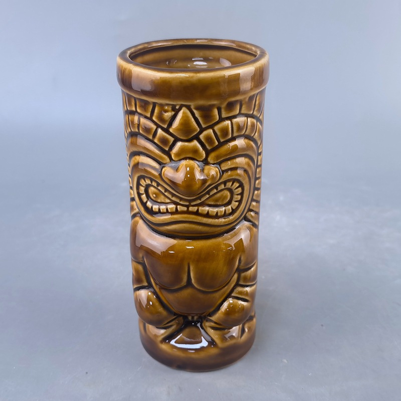 4 tazas de cerámica Tiki, tazas de cóctel, tazas de cápsulas