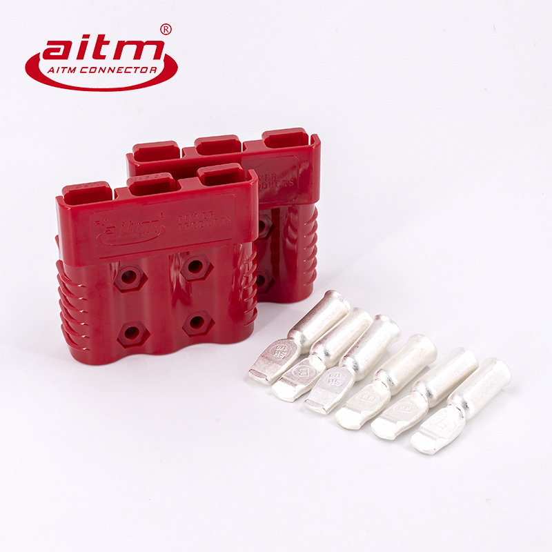 175A三极3P锂电池插头电动车连接器蓄电池大电流插头电源充电插头