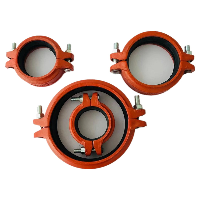 消防卡箍沟槽刚性卡箍刚卡DN50-350沟槽卡箍厂家直供量大从优