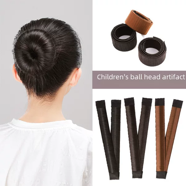Ball head updo artifact lazy magic twist clip adult flower brace snap ring girl ponytail updo hair headdress