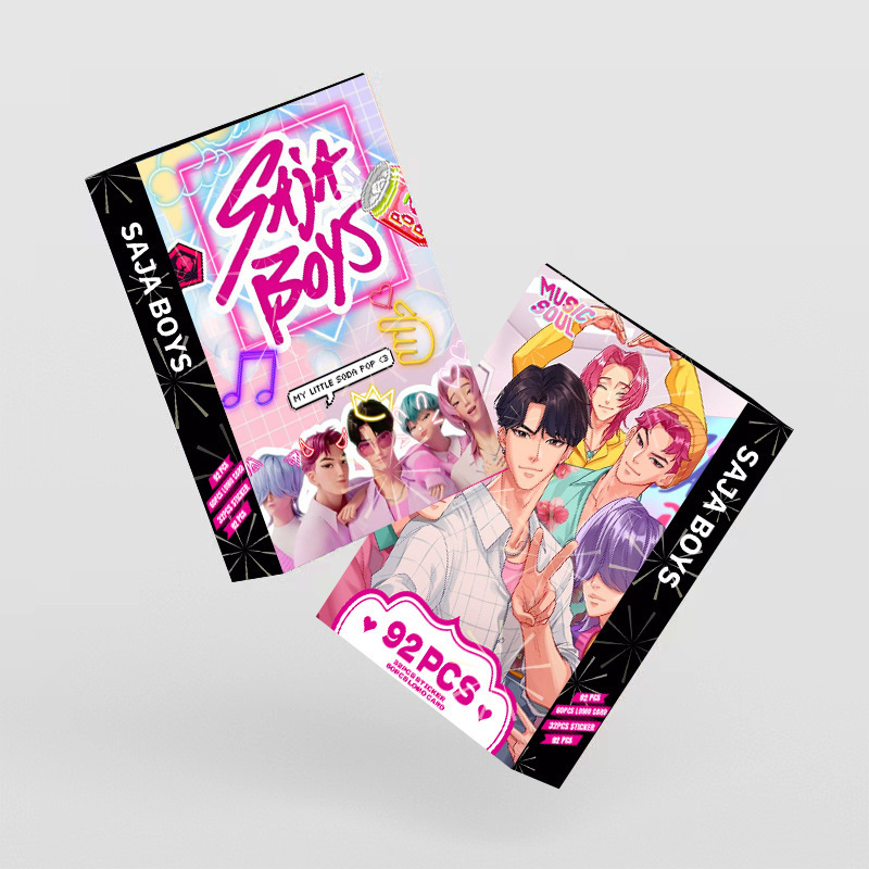 92张LOMO卡 沙加男团猎魔女团双面小卡 Saja boys照片卡贴纸贺卡|undefined