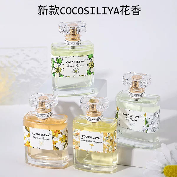 Internet Celebrity Live-Streamed Popular Product Cocosiliya Women's Perfume, Light Fragrance, Fresh and Long-Lasting Floral Scent, Rose and Gardenia Wholesale