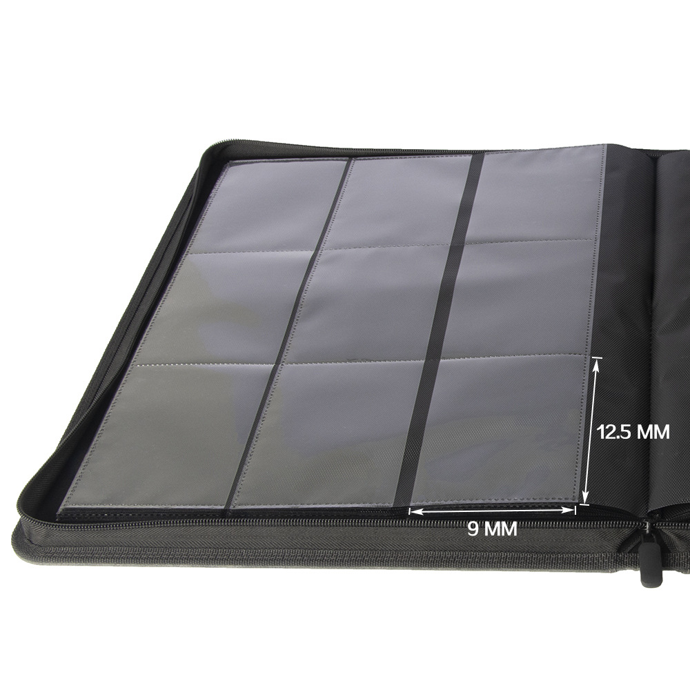 Cuatro-rejilla nueve-rejilla PU cremallera bolsa de tarjeta de libro 3X4 titular de la tarjeta Caso Juego Rey Ultraman Star Card Collection book