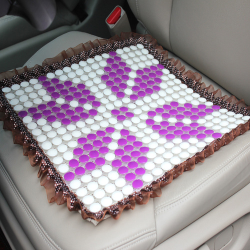 Car Plastic Seat Cushion Ventilated Breathable Van Size Passenger Truck Seat Cushion Single Piece Summer Cooling Cushion Square Chair Cushion