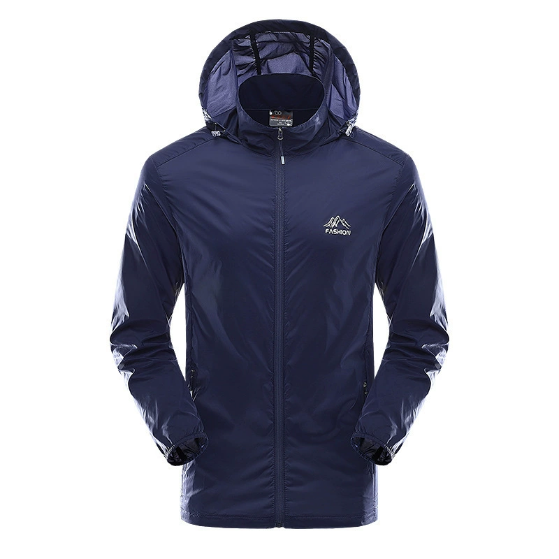 2021 новый средний и пожилой куртка летняя тонкая кожа с капюшоном мужская куртка топ летняя солнцезащитная одежда