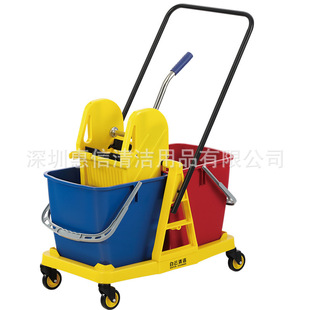 Baiyun Af08074 Large Double Barrel Water Squeezer 60 Liters, Floor Mop Bucket, Water Extraction Bucket 60 Liters