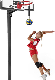 Volleyball spike trainer adjustable volleyball training auxiliary equipment basketball circle volleyball spike training system