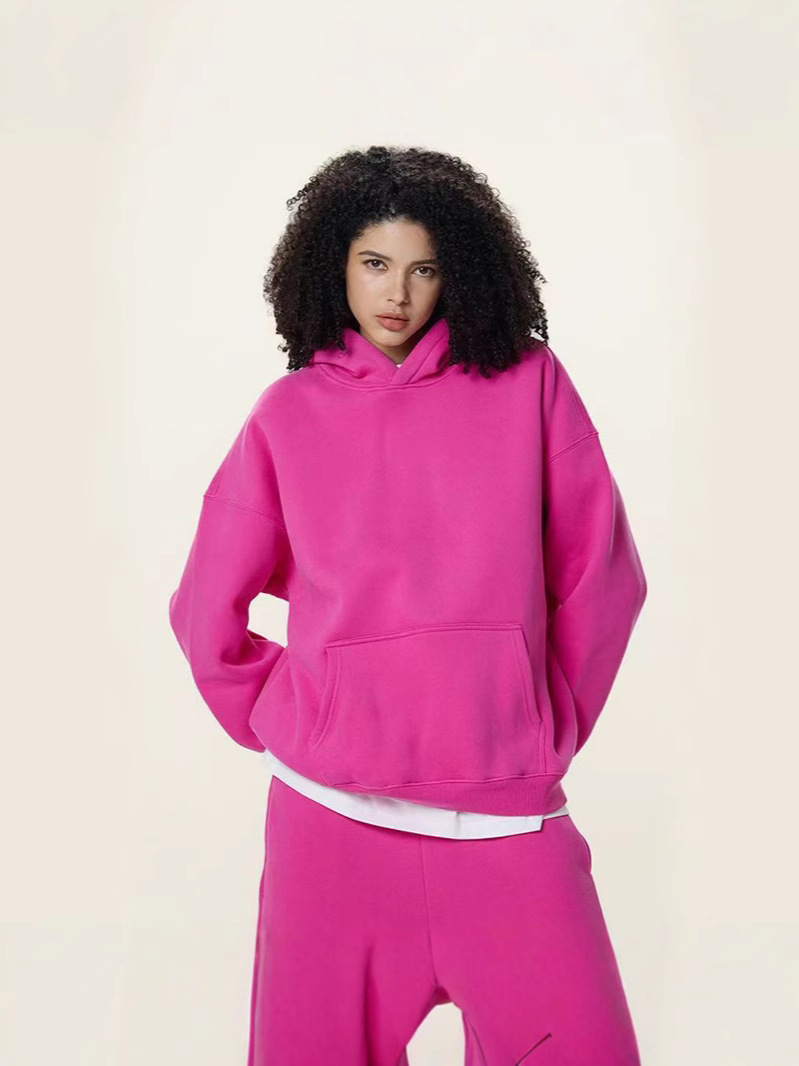 Amazon Cross-Border Tide 350G Scamper Hooded Sweater Set Oversize American Hoodless Hombre y Hombre